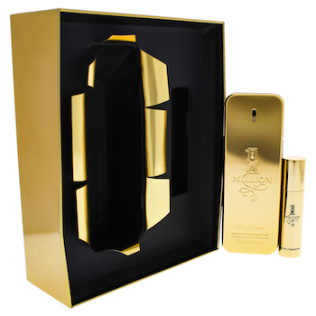 Paco Rabanne 1 Million by Paco Rabanne for Men 2 Pc Gift Set 3.4oz EDT Spray, 0.34oz EDT Spray (Mini) 2 Pc Gift Set