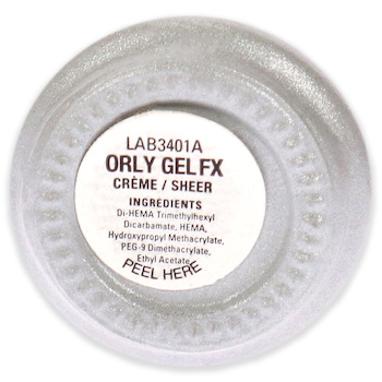 Orly Gel Fx Gel Nail Color - LAB3401A Creme-Sheer by Orly for Women - 0.3 oz Nail Polish - # - 0.3