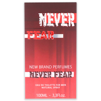 NBR Never Fear by New Brand for Men - 3.3 oz EDT Spray - # - 3.3