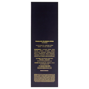 Fragluxe Splendid Opera by Fragluxe for Women 3.3 oz EDT Spray 3.3 oz