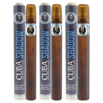 Cuba Cuba Shadow by Cuba for Men 1.17 oz EDT Spray Pack of 3 1.17 oz