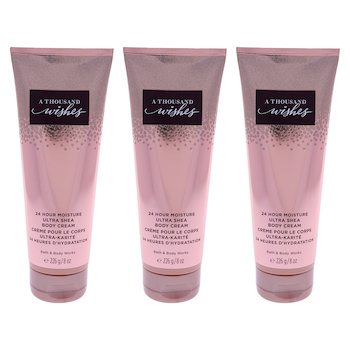 Bath & Body Works A Thousand Wishes Ultra Shea Body Cream by Bath and Body Works for Women 8 oz Body Cream Pack of 3 8 oz