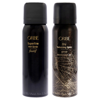 Oribe Superfine Hairspray and Dry Texturizing Spray Kit by Oribe for Unisex 2 Pc Kit 2.2 oz Hair Spray, 2.2 oz Hair Spray 2 Pc Kit