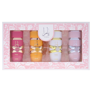 Lattafa My Yara Collection by Lattafa for Women - 4 Pc Gift Set 0.84oz Yara Candy EDP Spray, 0.84oz Yara Tous EDP Spray, 0.84oz Yara Moi EDP Spray, 0.84oz Yara EDP Spray- # - 4