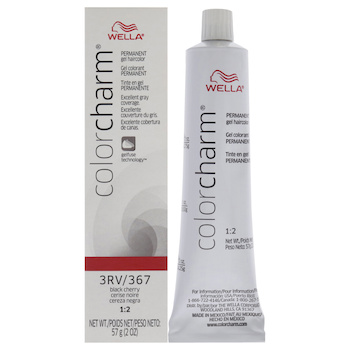 Wella Color Charm Permanent Hair Color Gel 3RV 367 Black Cherry by Wella for Unisex 2 oz Hair Color 2 oz