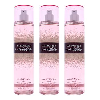 Bath & Body Works A Thousand Wishes by Bath and Body Works for Women 8 oz Fragrance Mist Pack of 3 8 oz