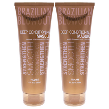 Brazilian Blowout Acai Deep Conditioning Masque by Brazilian Blowout for Unisex 8 oz Masque Pack of 2 8 oz