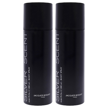 Jacques Bogart Silver Scent by Jacques Bogart for Men 6.66 oz Body Spray Pack of 2 Fixed Size