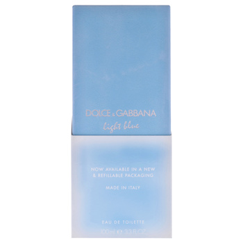 Dolce & Gabbana Light Blue by Dolce and Gabbana for Women - 3.3 oz EDT Spray (Refillable) - # - 3.3