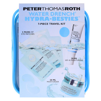 Peter Thomas Roth Water Drench Hydra-Besties Travel Kit by Peter Thomas Roth for Unisex - 7 Pc 5 Pair Water Drench Gel Eye Patches, 0.67oz 7