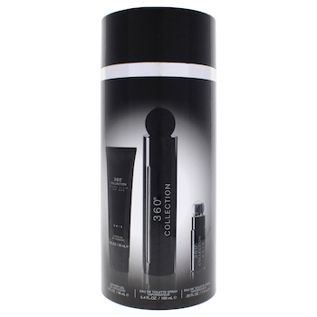 Perry Ellis 360 Black by Perry Ellis for Women - 3 Pc Gift Set 3.4oz EDP Spray, 0.25 EDP Spray (Mini), 3oz Shower Gel - # - 3