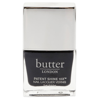 Butter London Patent Shine 10X Nail Lacquer - Union Jack Black by Butter London for Women - 0.4 oz Nail Polish - # - 0.4