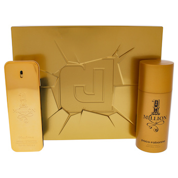 Paco Rabanne 1 Million by Paco Rabanne for Men 2 Pc Gift Set 3.4oz EDT Spray, 5.1oz Deodorant Spray Fixed Size