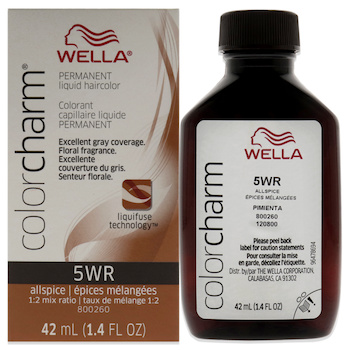 Wella Color Charm Permanent Liquid Hair Color 5WR Allspice by Wella for Unisex 1.42 oz Hair Color 1.42 oz