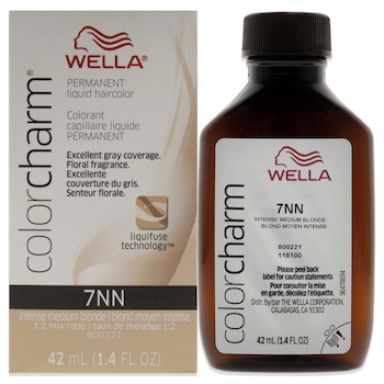 Wella Color Charm Permanent Liquid Hair Color 7NN Intense Medium Blonde by Wella for Unisex 1.42 oz Hair Color 1.42 oz