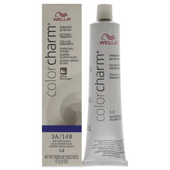 Wella Color Charm Permanent Hair Color Gel 148 3A Dark Ash Brown by Wella for Unisex 2 oz Hair Color 2 oz