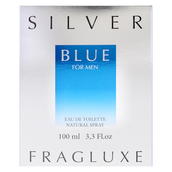 Fragluxe Silver Blue by Fragluxe for Men - 3.4 oz EDT Spray - # - 3.4