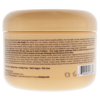 Hempz Apricot and Clementine Herbal Scalp and Body Scrub by Hempz for Unisex - 7.3 oz Scrub - # - 7.3