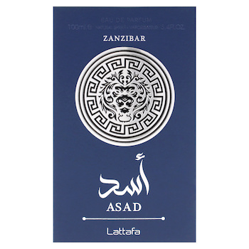 Lattafa Asad - Zanzibar by Lattafa for Men - 3.4 oz EDP Spray - # - 3.4