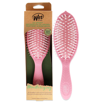 Wet Brush Go Green Oil Infused Shine Brush Watermelon Seed Oil by Wet Brush for Unisex 1 Pc Hair Brush 1 Pc