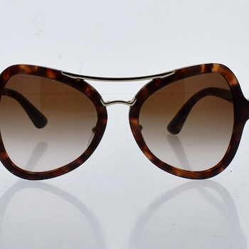 Prada Prada SPR 18S UE00A6 Spotted Brown PinkBrown Gradient Pink 5520135 mm by Prada for Women 1 Pc Sunglasses 1 Pc