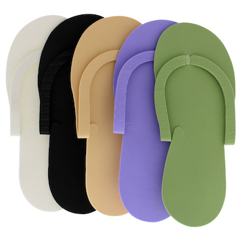 Cuccio PRO Pedicure Slippers Assorted by Cuccio Pro for Unisex 12 Pair Slippers 12 Pair