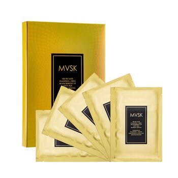 MVSK Luxury Gold Bright & Anti-Age Crystal Mask (Placenta&Honey) 43g x 5pcs