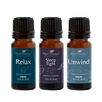 Plant Therapy Sleep Easy Essential Oil Blend Set 10ml x 3