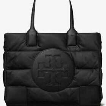 Tory Burch Tory Burch Ella down tote bag 157247-001 Black- # Black Picture Color