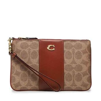 Coach Coach Women's Clutch Bag CI189B4NQ4- # Khaki with reddish brown Picture Color