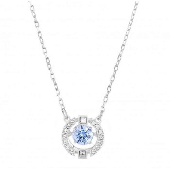 Swarovski SWAROVSKI SPARKLING DANCE series 5279425 beating heart necklace 38cm blue- # blue Picture Color