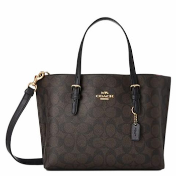 Coach 蔻馳 COACH 蔻馳女士單肩托特包 C4250IMAA8深棕色 - # dark brown 
