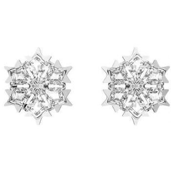 Swarovski 施華洛世奇  SWAROVSKI 施華洛世奇 雪花 Magic 耳釘5627347 鍍白金色- # white Picture Color