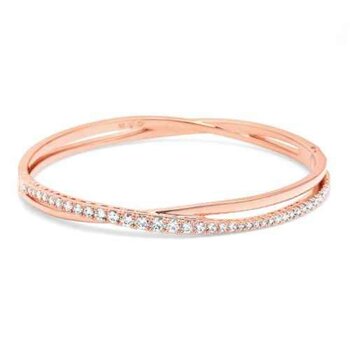 Swarovski SWAROVSKI Swarovski new TWIST bracelet rose gold plated 5620552- # white Picture Color