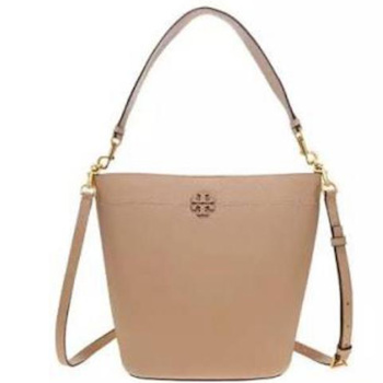 Tory Burch McGraw Bucket Bag in New Apricot Color 143544 - # Apricot Apricot