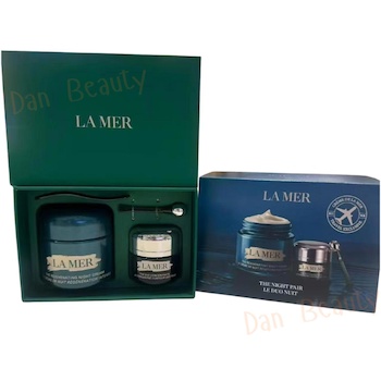 La Mer Night Repair Duo Set (Rejuvenating Night Cream 60ml and The Eye Concentrate 15ml) 1 Set