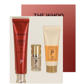 Whoo (The History Of Whoo) UV Ultimate Red Vitamin Sunscreen 75ml Set
