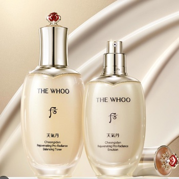 Whoo (The History Of Whoo) Cheongidan PRO Radiant Rejuvenating Balancing Toner & Emulsion 150ml#110ml