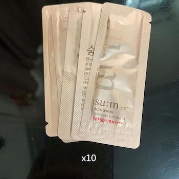 SU:M37 Sun & Away Tone & up Sun Block 10 pcs