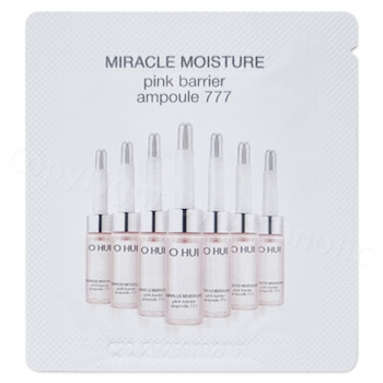 O Hui Miracle Moisture Pink Barrier Ampoule 777 Set (1ml per piece version) 20pcs