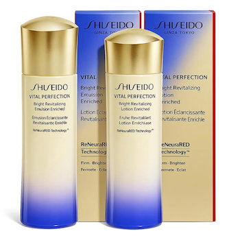 Shiseido VITAL PERFECTION Bright Revitalizing Lotion & Emulsion Enriched (Lotion 150ml & Emulsion 100ml) 1 Pair
