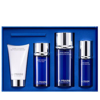 La Prairie La Prairie Skin Caviar Summer Wardrobe Set (Foam Cleanser SKin Caviar Mist Essence Lotion Emulsion) 1 Set