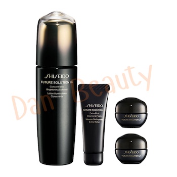 Shiseido FUTURE SOLUTION LX Concentrated Brightening Softener Set (With Cleansing Foam and Regenerating Cream) 1 Set