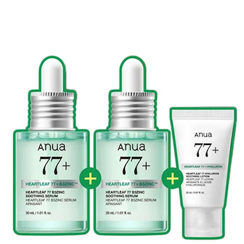 Anua Heartleaf 77&B3 Zinc Soothing Serum 30ml 30ml 20ml