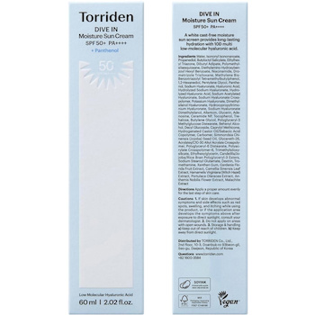 Torriden Dive In Moisturising Sun Cream 60ml