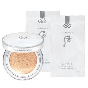 Whoo (The History Of Whoo) Radiant White Moisture Cushion Foundation Special Set Set