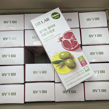 BB LAB Organic EVOO (Olive) Pomegranate Dual Shot 10 Packets x 20