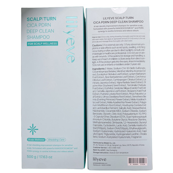 lilyeve Scalp:Turn Cica PDRN Deep Clean Shampoo 500ml
