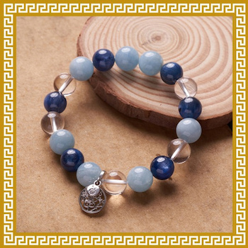 Ji Qing Tang Mind, Body & Spirit Stone Bracelet - Style B - # Blue 