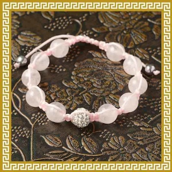 Ji Qing Tang Treasure of Rose Quartz Bracelet - # Pink 